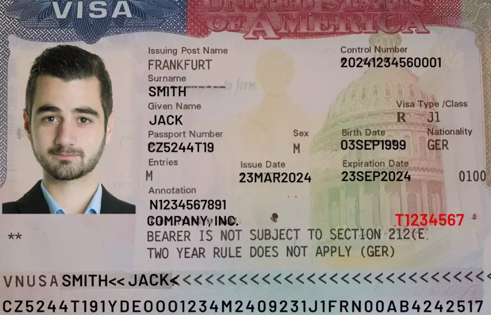 B1/B2 visa application