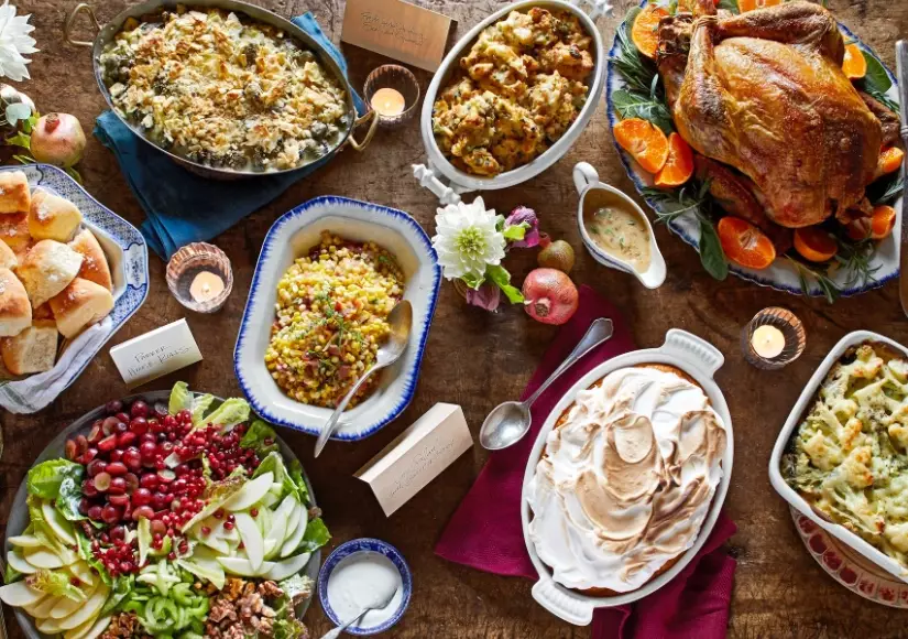 American dinner menu classics