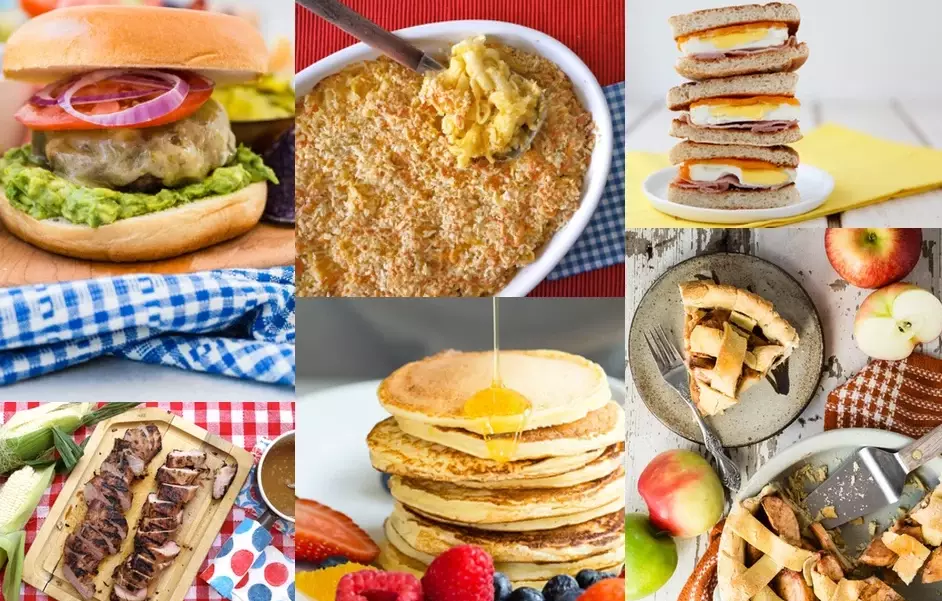 American dinner menu