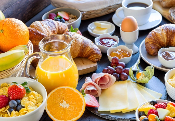 classic American breakfast