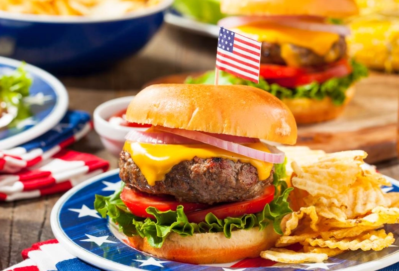 American family dinner