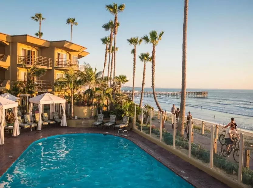 California hotels on the beach oceanfront